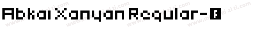 Abkai Xanyan Regular字体转换